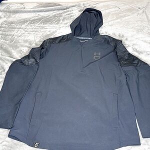 under armour MENS LOOSE BASEBALL HOODIE SIZE MED BLACK